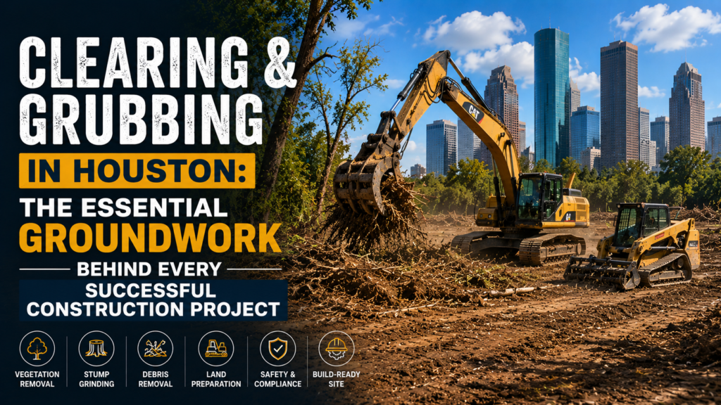 Clearing and Grubbing in Houston: The Essential Groundwork Behind Every Successful Construction Project
